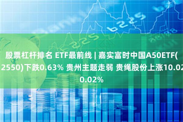 股票杠杆排名 ETF最前线 | 嘉实富时中国A50ETF(512550)下跌0.63% 贵州主题走弱 贵绳股份上涨10.02%