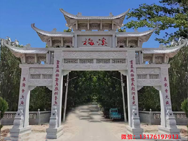 寺廟適合建造的石頭牌坊樣式圖片，你知道嗎？