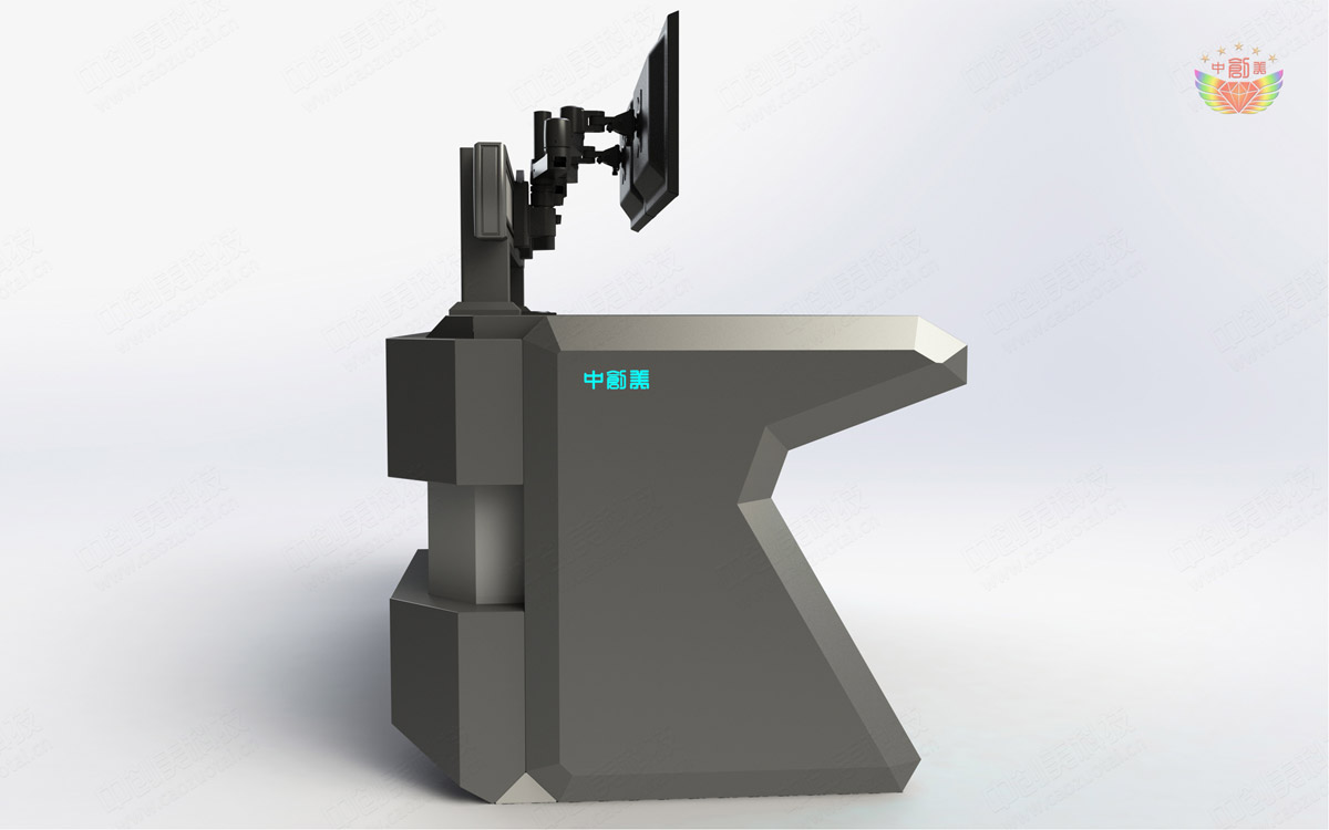 作战指挥中心控制台效果图