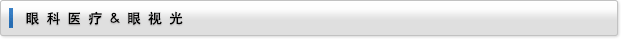 眼科醫療&眼視光