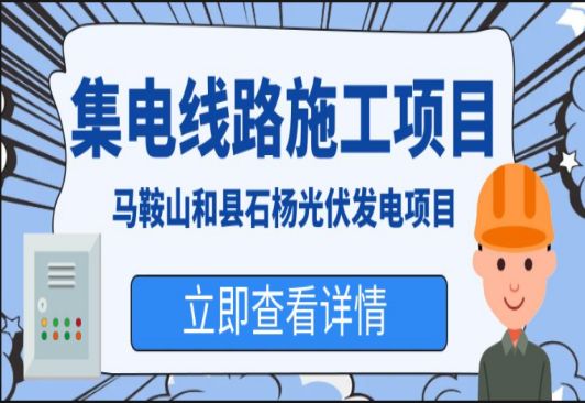 马鞍山和县石杨尊龙凯时发电项目35KV集电线路施工