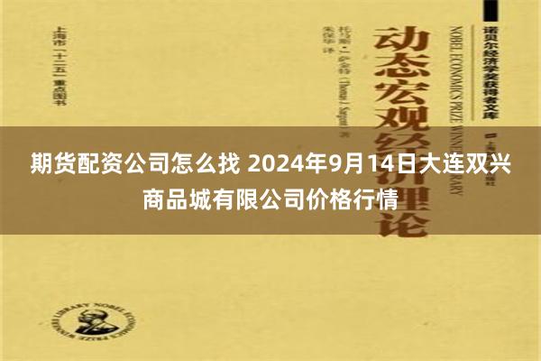 期货配资公司怎么找 2024年9月14日大连双兴商品城有限公司价格行情