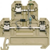 魏德米勒 螺釘式聯接技術 SAK系列 TS 35 帶電子元件的模塊化接線端子 訂貨號 0210060000 / 型號 DK 4/35 LD GR 24VDC