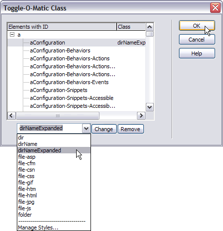 Toggle-O-Matic Class UI