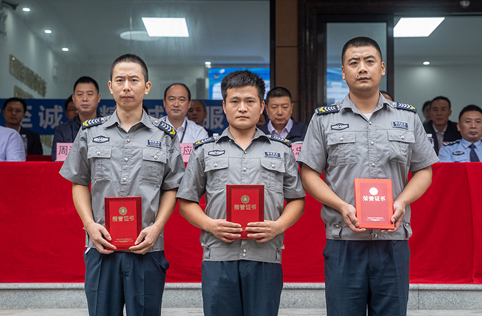 百日安全大練兵比賽個人獎合影