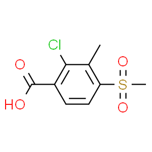 2-氯-3-甲基-4-(甲基磺?；?苯甲酸