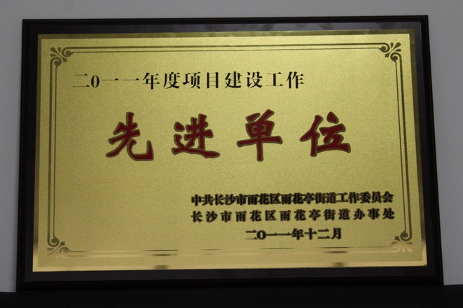 2011年項(xiàng)目建設(shè)先進(jìn)單位