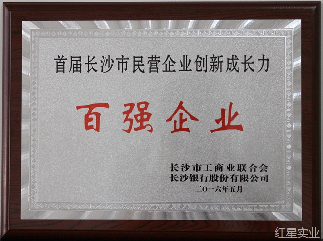 首屆長(zhǎng)沙市民營(yíng)企業(yè)創(chuàng)新成長(zhǎng)力100強(qiáng)