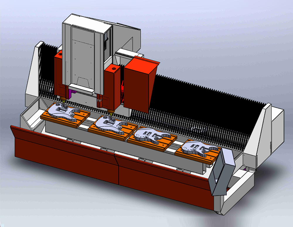 三軸多工位樂器加工中心
