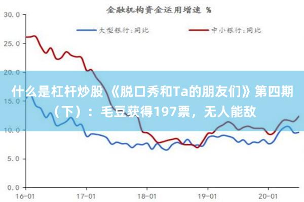 什么是杠杆炒股 《脱口秀和Ta的朋友们》第四期（下）：毛豆获得197票，无人能敌