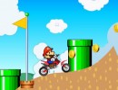 フラワーを見つけるマリオバイクゲーム マリオアクロバティックバイク