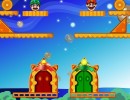 マリオとルイージを扉まで誘導させるパズルゲーム マリオバックホーム