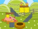 ヒヨコを鳥の巣に誘導させるパズル Rescue a Chicken