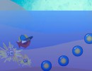 金魚を操作して泡を割っていくアクションゲーム Mighty Fin EP