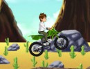 モトクロスバイクでミッションをこなすゲーム ベン10 バイクミッション