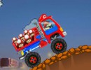トラックに乗ったマリオのバランスゲーム スーパーマリオ ターボレース