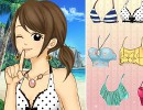 水着着せ替えゲーム 少女マンガアバタークリエイター サマータイム