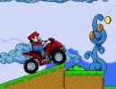 バイクに乗ったマリオのバランスゲーム マリオATVスキル