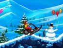 雪道をスノークロスで進むバランスゲーム スノークロスマッドネス