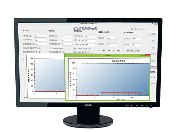 ZSCY127 礦用采煤機塵源跟蹤灑水降塵系統