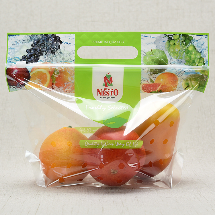 欧洲杯押注入口水果袋——手提自封蔬果包装