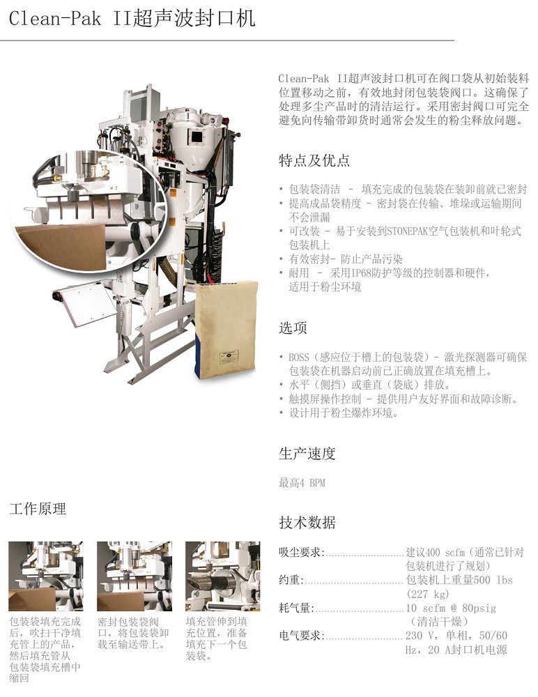  Clean-Pak II超聲波封口機(jī)