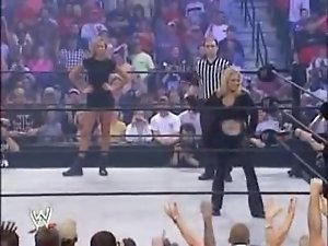 Trish vs Stacy bra & panties match