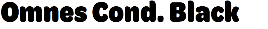 Omnes Condensed Black