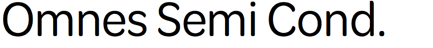 Omnes Semi Condensed