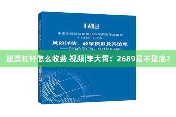 股票杠杆怎么收费 视频|李大霄：2689是不是底？