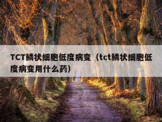 TCT鳞状细胞低度病变（tct鳞状细胞低度病变用什么药）