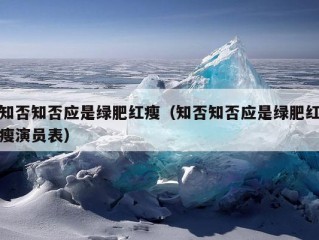 知否知否应是绿肥红瘦（知否知否应是绿肥红瘦演员表）