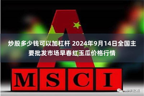 炒股多少钱可以加杠杆 2024年9月14日全国主要批发市场早春红玉瓜价格行情