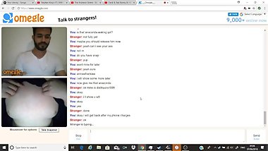 Arab Omegle Boy Shows Me His Shaved Cock