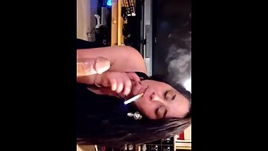 MiiHoe420 Smoking Blowjob For My Daddy in The Living Room (Part 1)