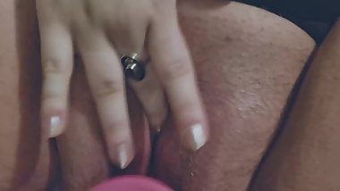 Lovely BBW Rough-Fucked With Pink Dildo