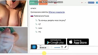 Omegle russian girl moaning for me and make me cum