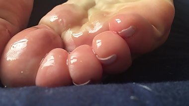 Pleasure's Toes And Soles. Passive Footjob, Reverse Footjob & Cum On Toes