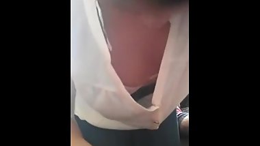 Cute Pale ARAB girl strippig, sucking and fucking