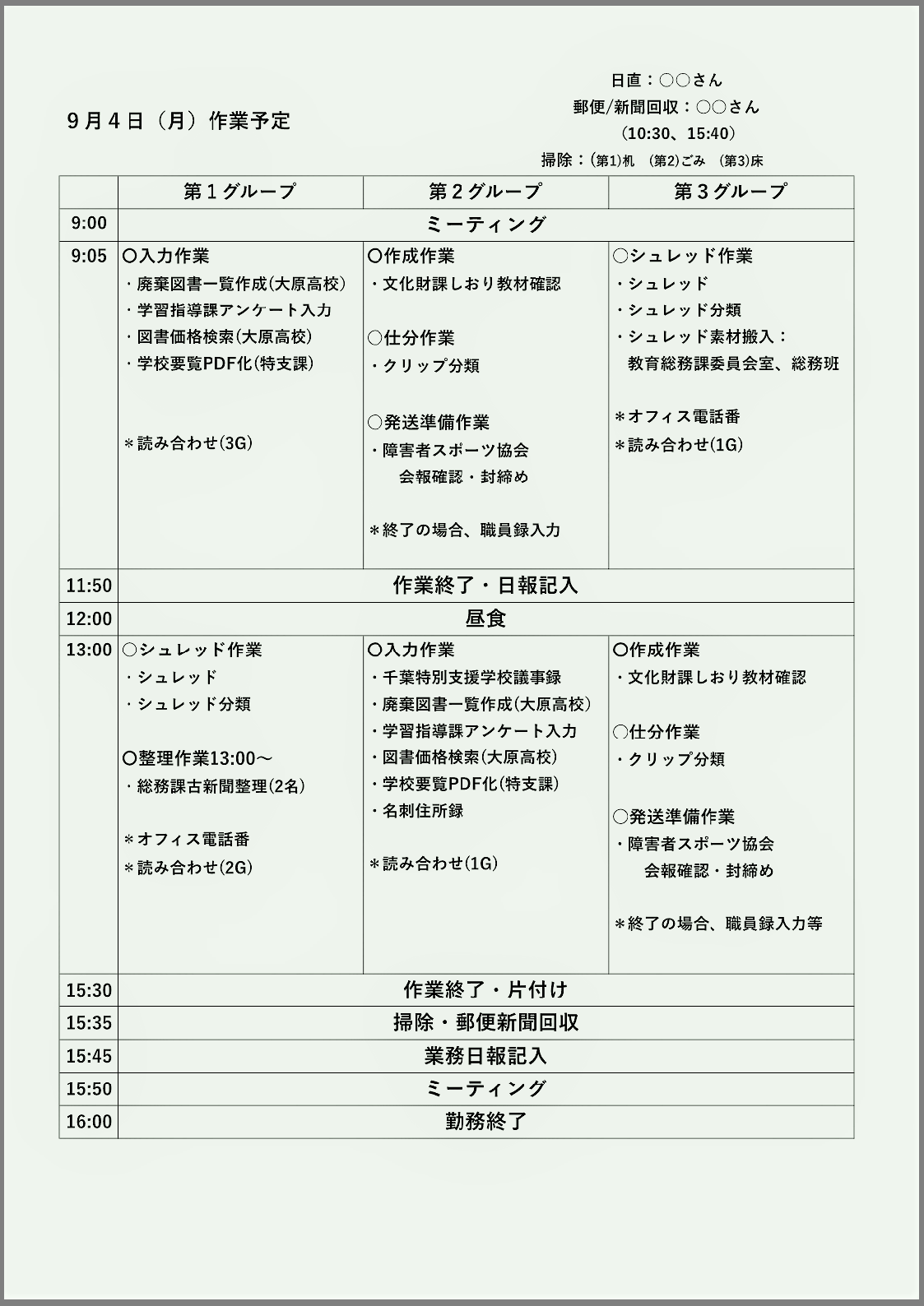 指示事項の明確化イメージ画像