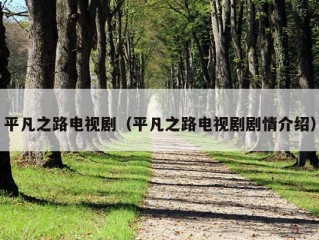 平凡之路电视剧（平凡之路电视剧剧情介绍）