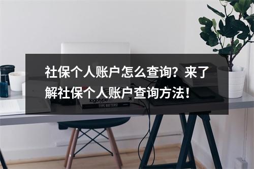 社保个人账户怎么查询？来了解社保个人账户查询方法！