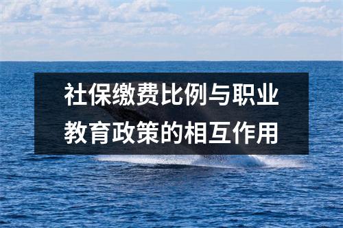 社保缴费比例与职业教育政策的相互作用