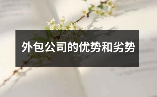 外包公司的优势和劣势