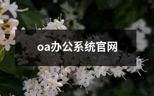 oa办公系统官网