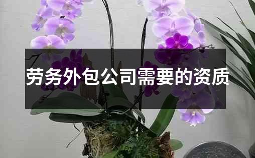 劳务外包公司需要的资质