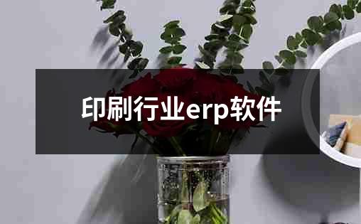 印刷行业erp软件