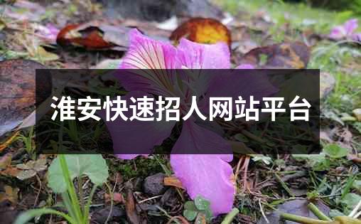 淮安快速招人网站平台