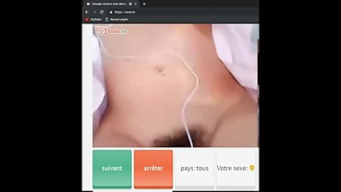 omegle horny asian girl with hairy pussy tease me till i cum