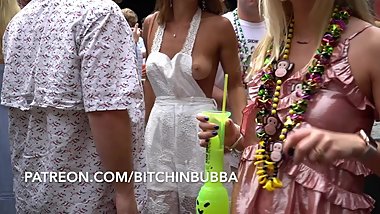 HER NIPPLE FELL OUT AT THE PARTY